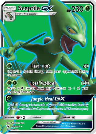 Sceptile GX (Full Art) 196/214 - [SM  Lost Thunder] Holofoil