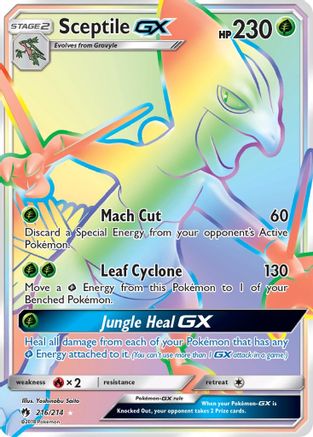 Sceptile GX (Secret) 216/214 - [SM  Lost Thunder] Holofoil