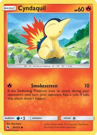 Cyndaquil (39/214) [Soleil et Lune : Tonnerre perdu] 
