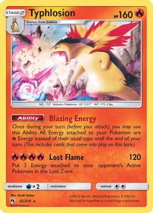 Typhlosion (42/214) [Soleil et Lune : Tonnerre perdu] 