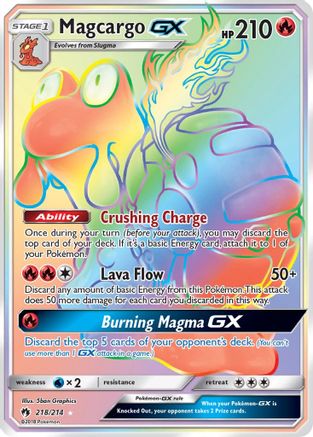 Magcargo GX (Secret) 218/214 - [SM  Lost Thunder] Holofoil