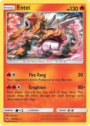 Entei 47/214 - [SM  Lost Thunder]