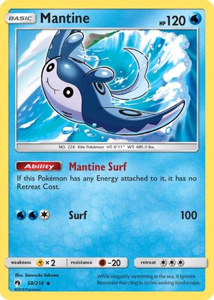 Mantine 58/214 - [SM  Lost Thunder]