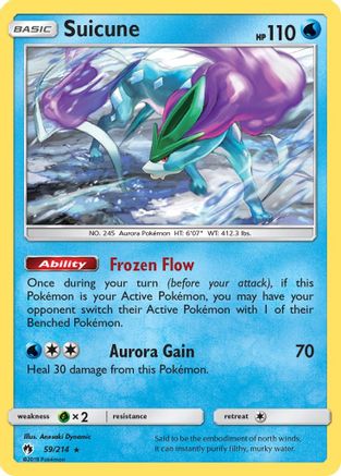 Suicune 59/214 - [SM  Lost Thunder] Holofoil