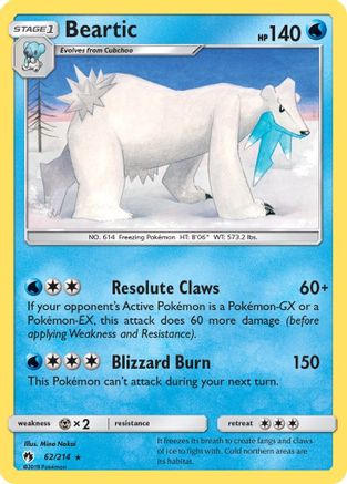 Beartic 62/214 - [SM  Lost Thunder]