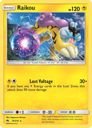 Raikou 79/214 - [SM  Lost Thunder]