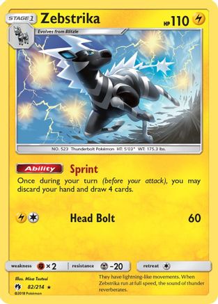 Zebstrika 82/214 - [SM  Lost Thunder]