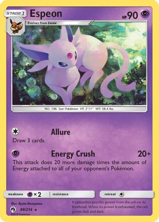 Espeon (89/214) [Soleil et Lune : Tonnerre perdu] 
