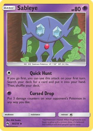 Sableye (96/214) [Soleil et Lune : Tonnerre perdu] 