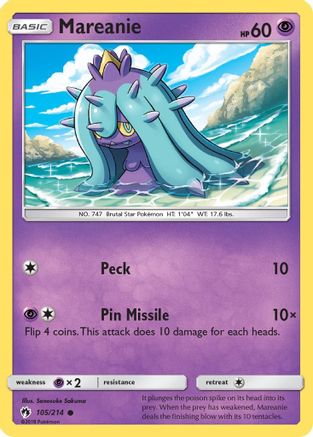 Mareanie (105/214) [Soleil et Lune : Tonnerre perdu] 