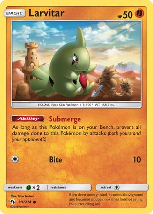 Larvitar (114/214) [Soleil et Lune : Tonnerre perdu] 