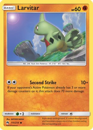 Larvitar (115/214) [Soleil et Lune : Tonnerre perdu] 