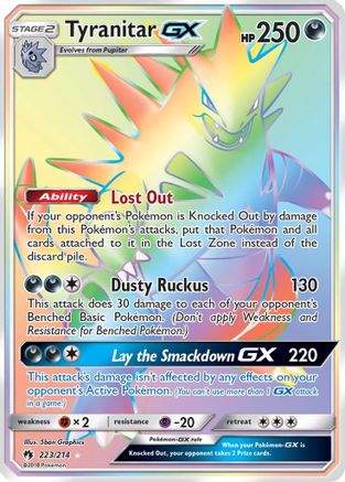 Tyranitar GX (Secret) 223/214 - [SM  Lost Thunder] Holofoil