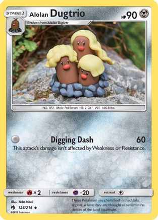 Alolan Dugtrio (123/214) [Soleil et Lune : Tonnerre perdu] 