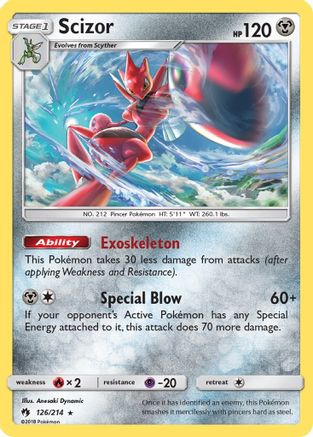 Scizor 126/214 - [SM  Lost Thunder] Holofoil