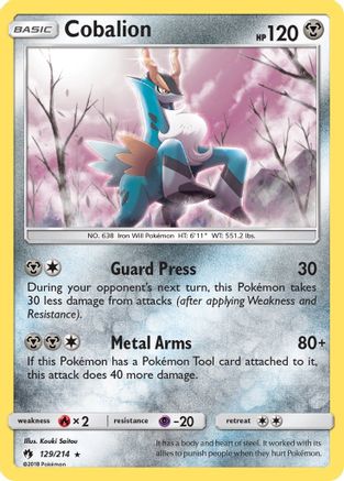 Cobalion 129/214 - [SM  Lost Thunder] Holofoil