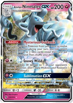 Alolan Ninetales GX 132/214 - [SM  Lost Thunder] Holofoil
