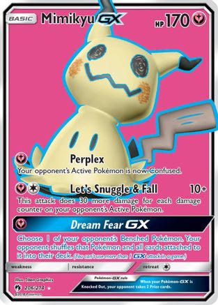 Mimikyu GX (Full Art) 206/214 - [SM  Lost Thunder] Holofoil
