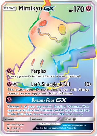 Mimikyu GX (Secret) 226/214 - [SM  Lost Thunder] Holofoil