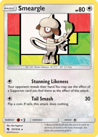 Smeargle 157/214 - [SM  Lost Thunder]