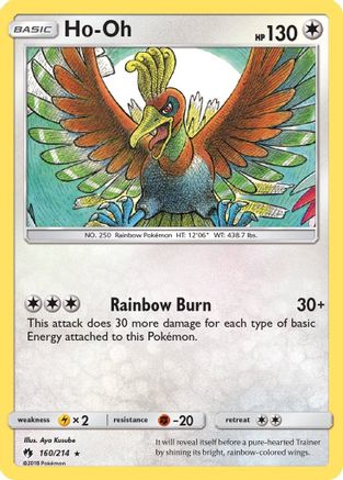 Ho-Oh (160/214) [Soleil et Lune : Tonnerre perdu] 