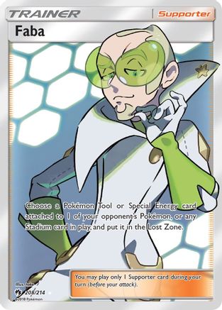 Faba (Full Art) 208/214 - [SM  Lost Thunder] Holofoil