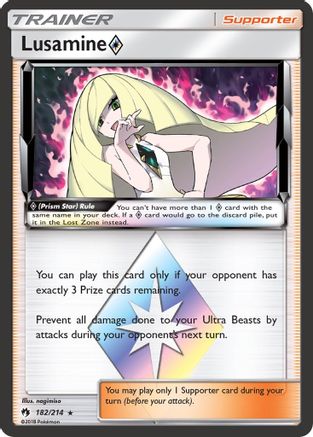 Lusamine (182/214) (Prism Star) [Sun & Moon: Lost Thunder]