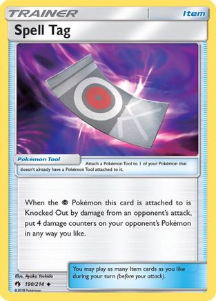 Spell Tag 190/214 - [SM  Lost Thunder]