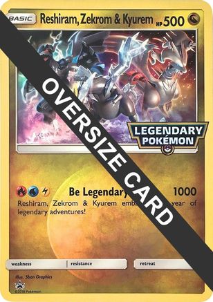 Reshiram, Zekrom &amp; Kyurem (Carte Jumbo) [Cartes Diverses] 