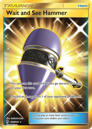 Wait and See Hammer (Secret) 236/214 - [SM  Lost Thunder] Holofoil