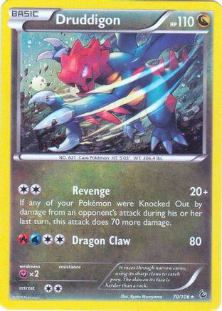 Druddigon - 70/106(Cosmos Holo) - [Blister Exclusives] Holofoil