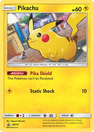 Pikachu (SM157) [Soleil et Lune : Promos Black Star] 