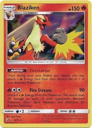 Blaziken - 6/70 (Dragon Majesty) 6 - [Deck Exclusives]