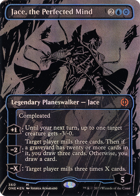 Jace, the Perfected Mind (ONE-360) - [Phyrexia: All Will Be One] (Borderless) Foil