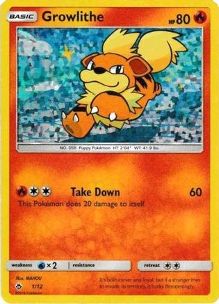 Growlithe - 1/12/12 - [McDonalds Promos 2018] Holofoil