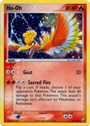Ho Oh (27/115) (Cosmos Holo) (Thème Deck exclusif) [EX : Forces invisibles] 