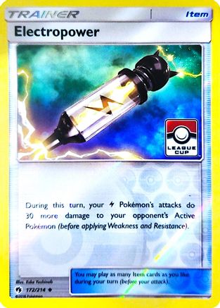 Electropower - 172/214 (League Cup) 172 - [League & Championship Cards] Reverse Holofoil