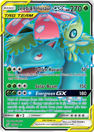 Celebi et Venusaur GX (159/181) [Soleil et Lune : faire équipe] 