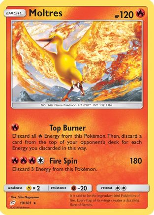 Moltres 19/181 - [SM  Team Up] Holofoil
