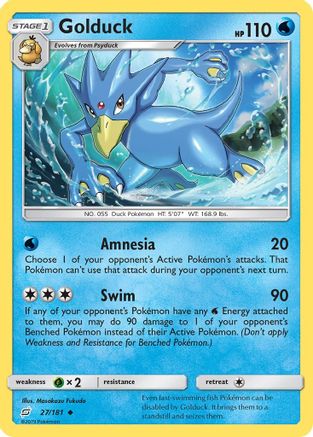 Golduck (27/181) [Soleil et Lune : Faites équipe] 