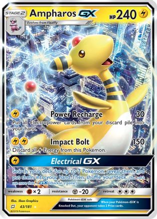 Ampharos GX (43/181) [Soleil et Lune : Faites équipe] 