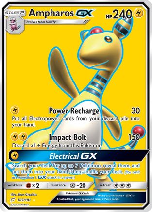 Ampharos GX (163/181) [Soleil et Lune : Faites équipe] 