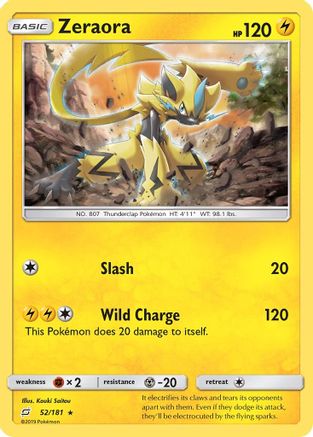 Zeraora (52/181) [Soleil et Lune : Faites équipe] 