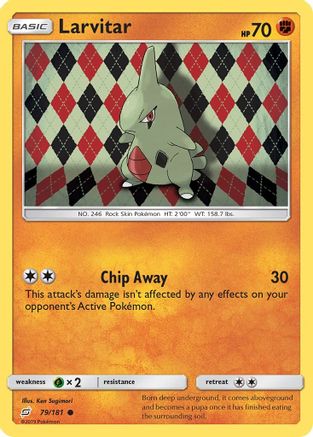 Larvitar (79/181) [Soleil et Lune : Faites équipe] 
