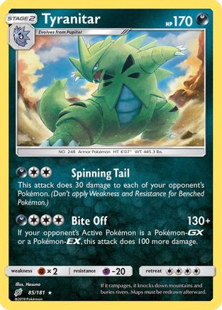 Tyranitar 85/181 - [SM  Team Up] Holofoil