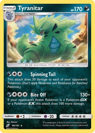 Tyranitar (85/181) [Soleil et Lune : Faites équipe] 