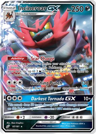 Incineroar GX (97/181) [Soleil et Lune : Faire équipe] 