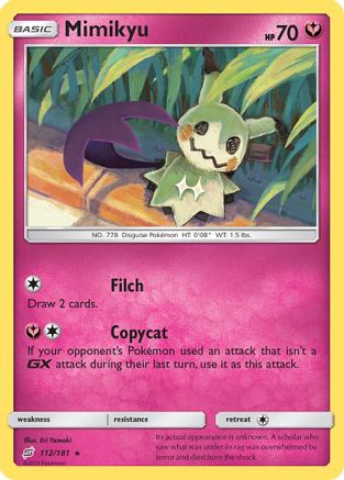 Mimikyu (112/181) [Soleil et Lune : Faites équipe] 