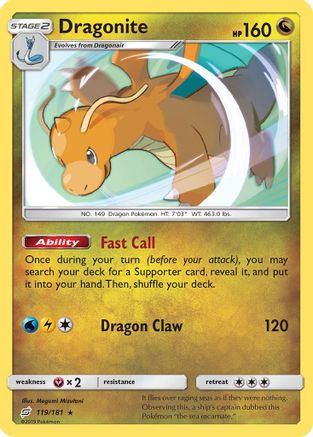 Dragonite (119/181) [Soleil et Lune : Faites équipe] 