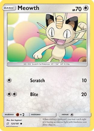 Meowth (125/181) [TEU SM Team Up]